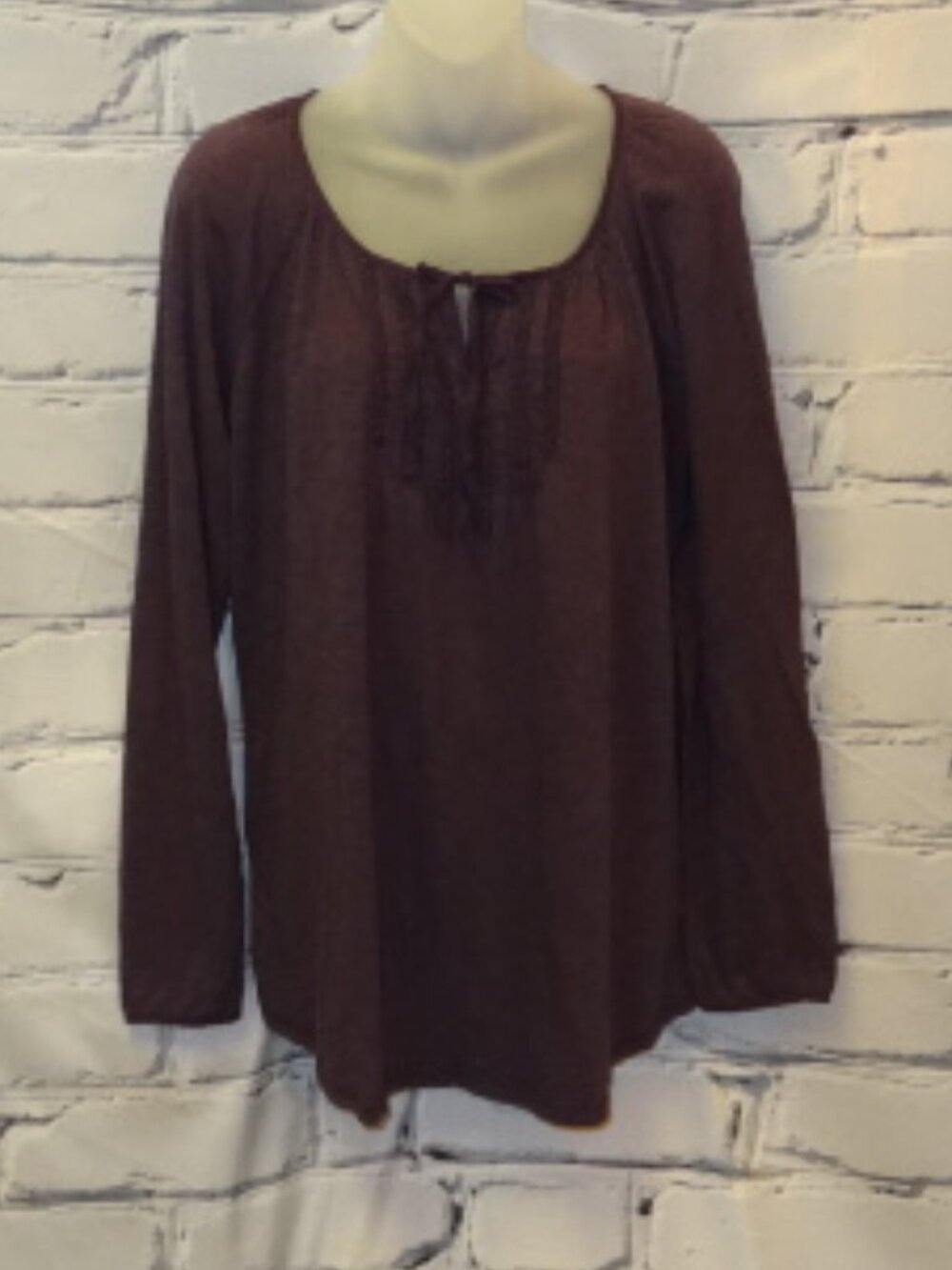 Eddie Bauer Purple Long Sleeve Tunic, Like New